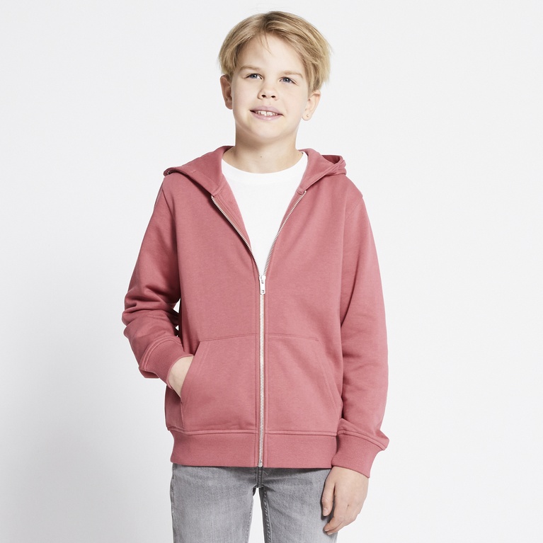 Zip hoodie "Tom star" Dusty red